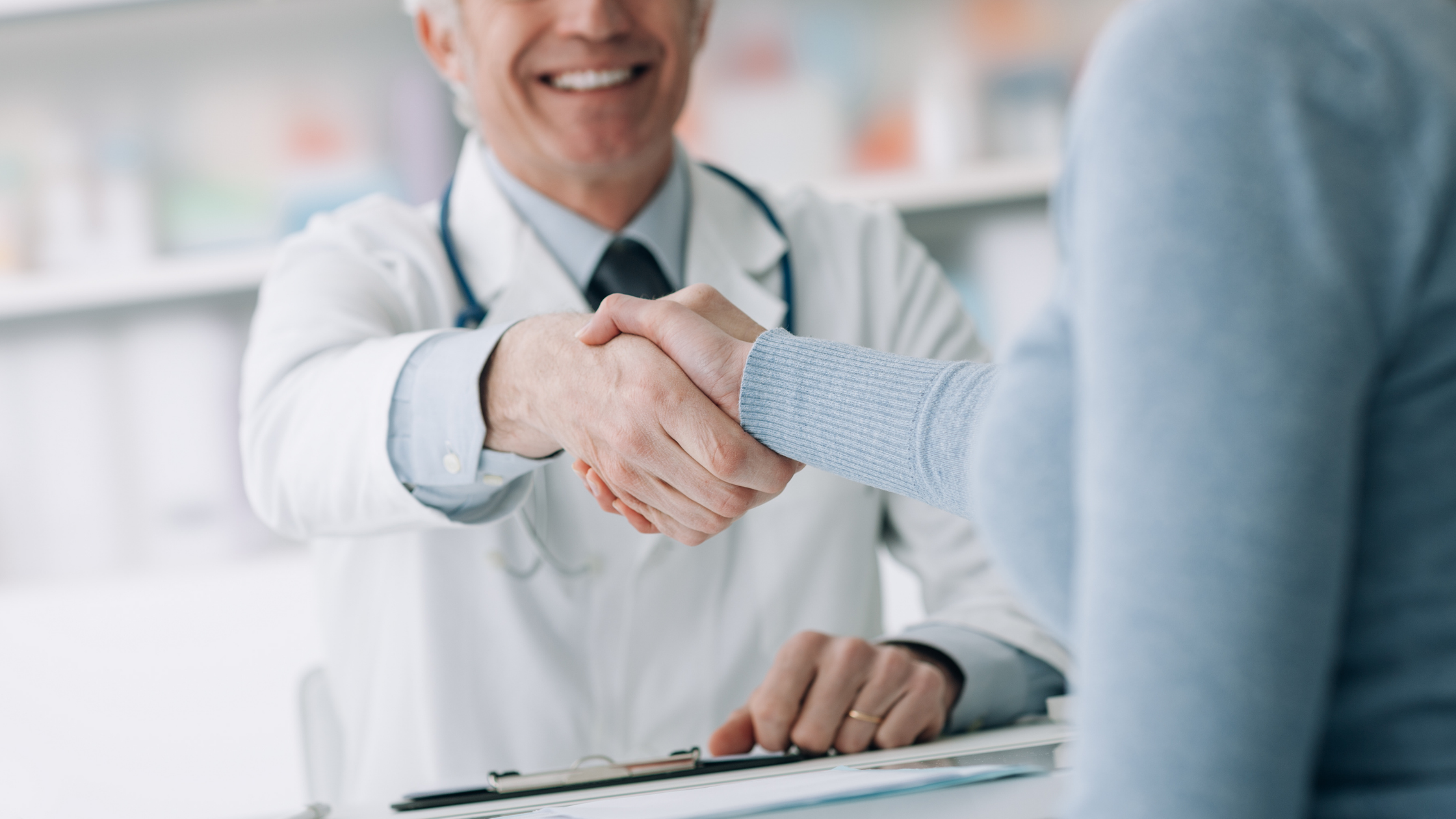Positive doctor and patient relationship